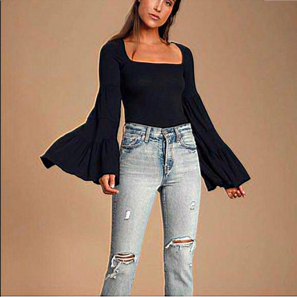 Free‎ People | Babetown Bell-Sleeve Top